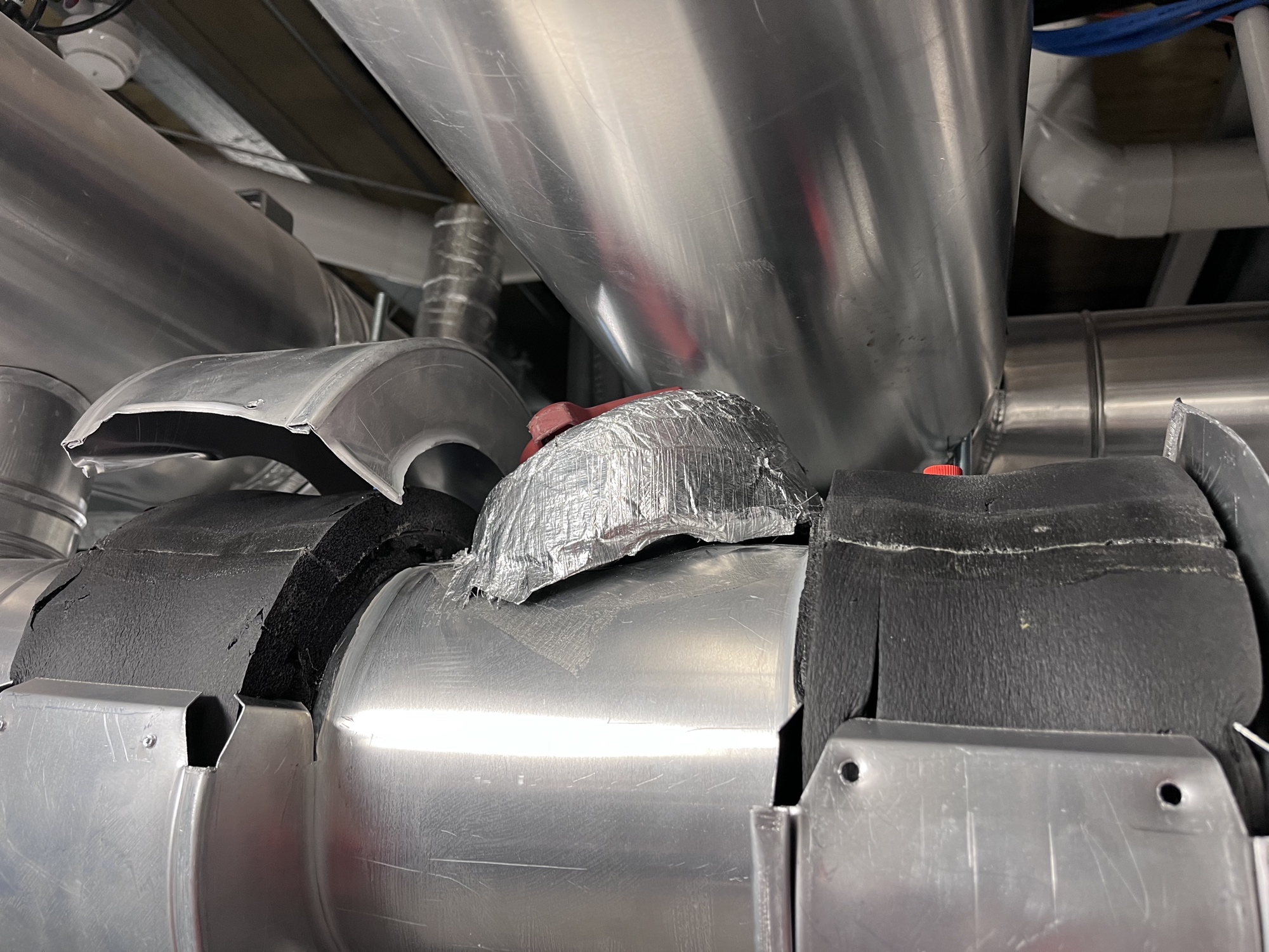 Balancing valve cladding